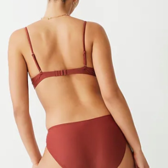 New J.Crew French Bikini Top and Classic full-coverage Bikini Bottom - Picture 2 of 4